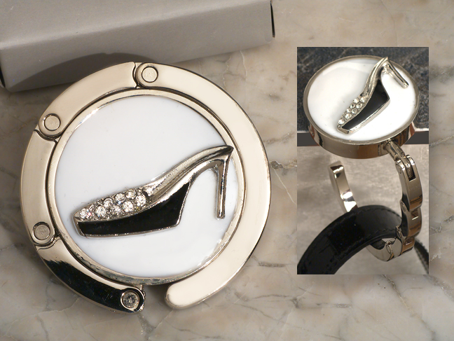 Chic handbag holder favor shoe design