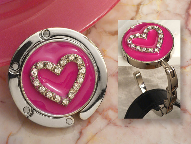 Chic handbag holder favor heart design