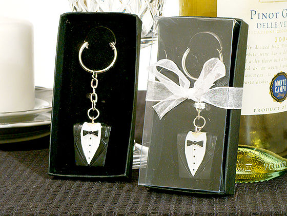 GroomS Tuxedo Keychain