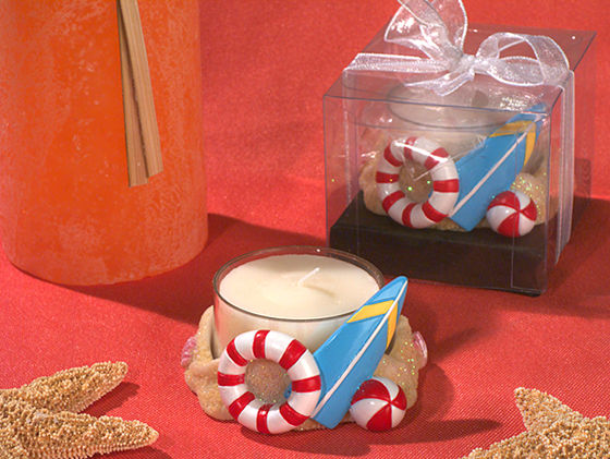 Stylish Surf Board Design Resin Candle Holder
