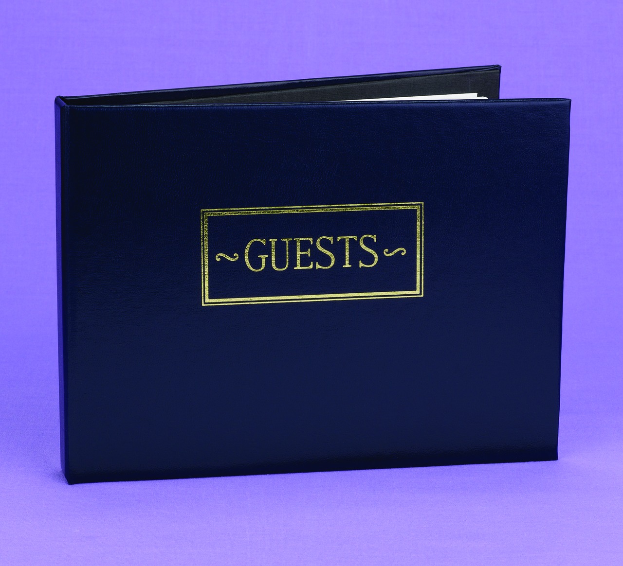 Navy Small Guest Book