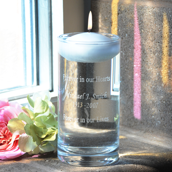Personalized Floating Wedding Memorial Candle