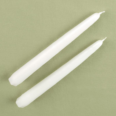 White Taper Candles