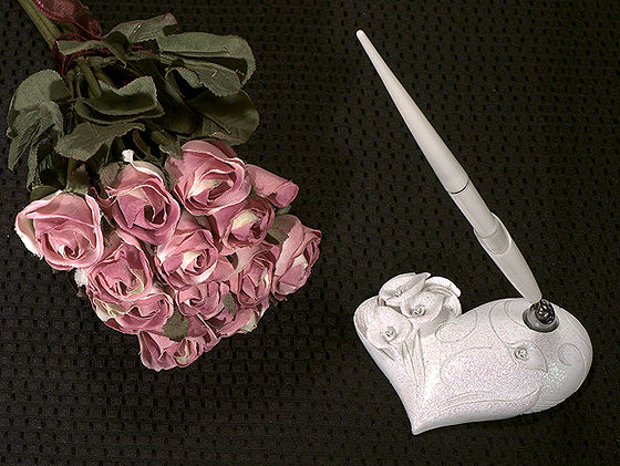 Calla Lily Pen Set -Crystal Accent