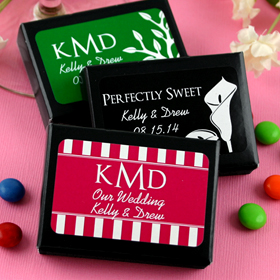 Silhouette Collection Personalized Chocolate "Dots" - Black Box