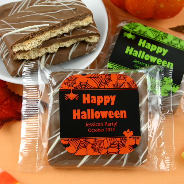 Personalized Halloween Chocolate Graham Cracker