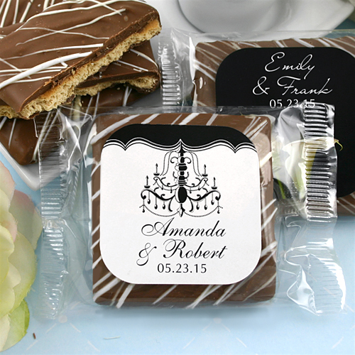 Personalized Chocolate Graham Cracker Favors