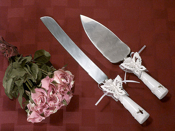 Butterfly Theme Cake And Knife Set