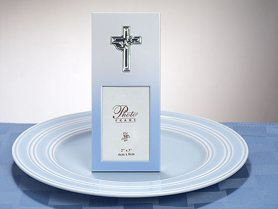 Blue Metal 2X3 Frame W/ Cross Design