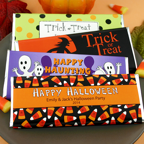 Personalized Halloween Hershey's Chocolate Bars