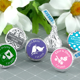 Silhouette Collection Personalized Chocolate Hersheys Kisses