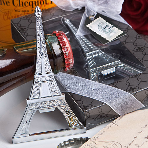 Eiffel Tower bottle opener favor