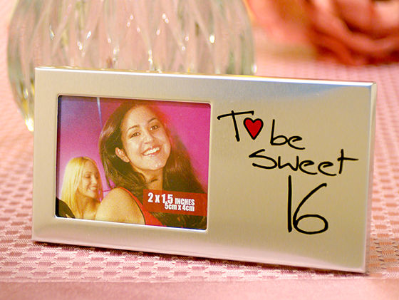 To Be Sweet 16 Silver Metal Photo Frame