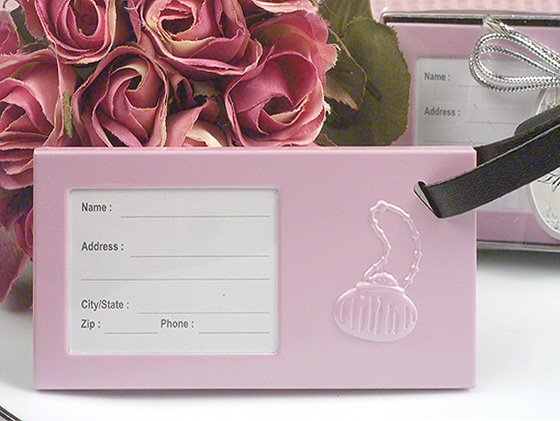 Oh So Trendy Pink Luggage Tag