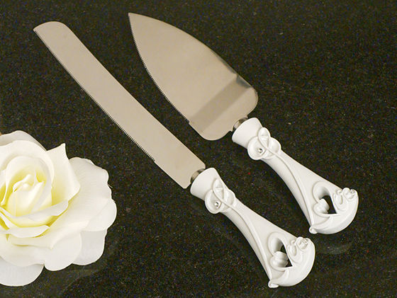 Love Theme Cake And Knife Set