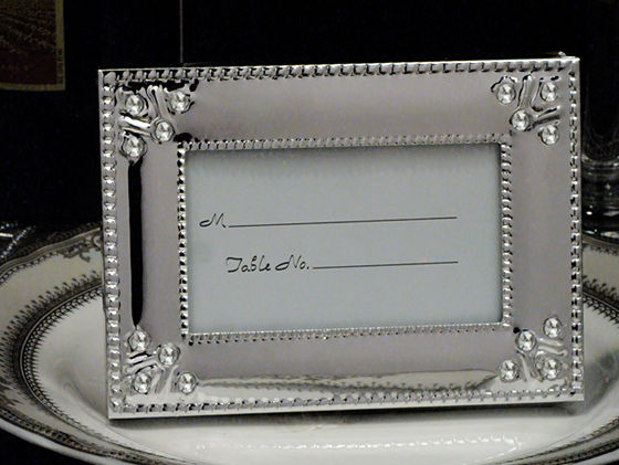 Classic Beaded Silver Metal Photo Frame
