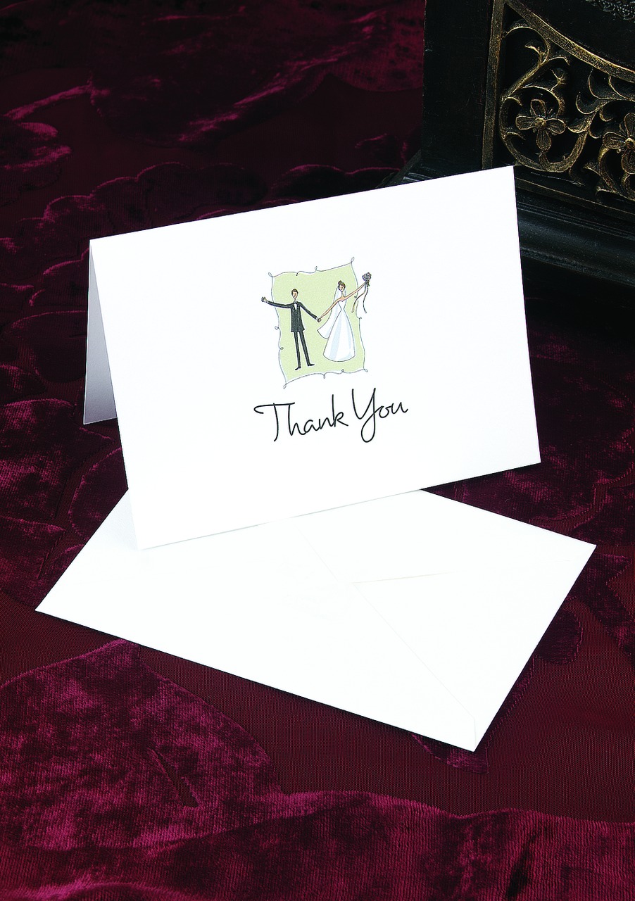 Contemporary Couple Thank You Cards