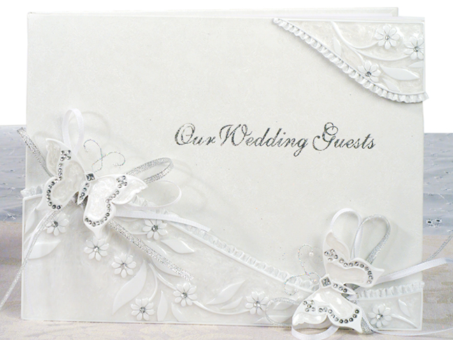 Elegant Butterfly Guest Book