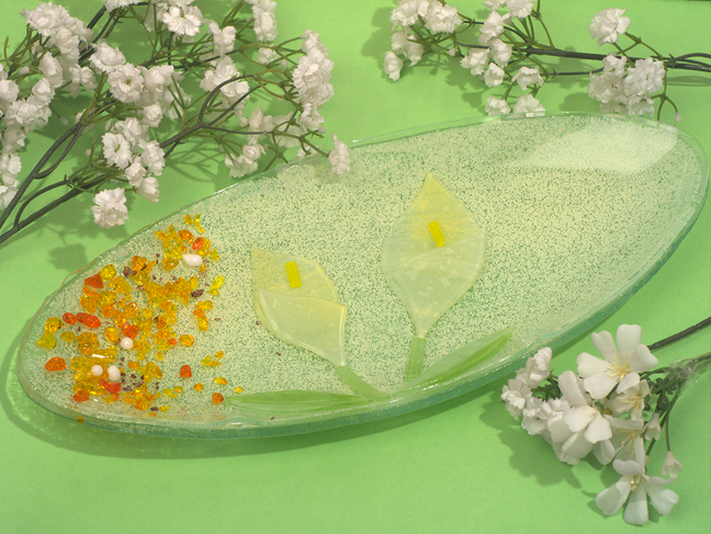 Murano Art Deco Collection Oval Dish