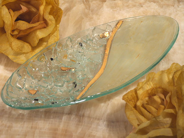Murano Art Deco Collection Oval Dish
