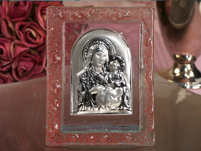 Murano Art Deco Pink Glass Icon