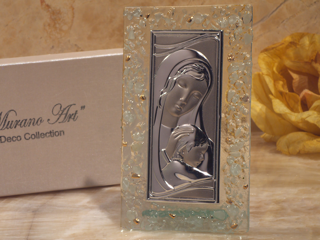 Murano Art Deco Collection Rectangular Glass Icon