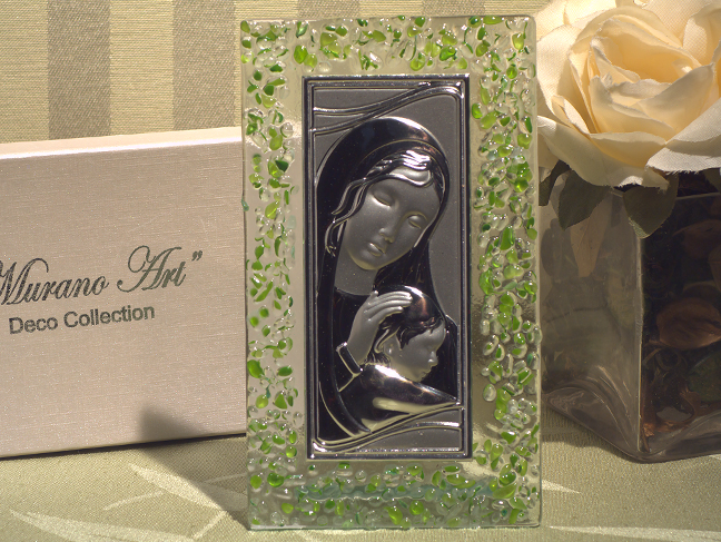Murano Art Deco Collection Rectangular Glass Icon