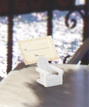 Adirondack chair place card holders