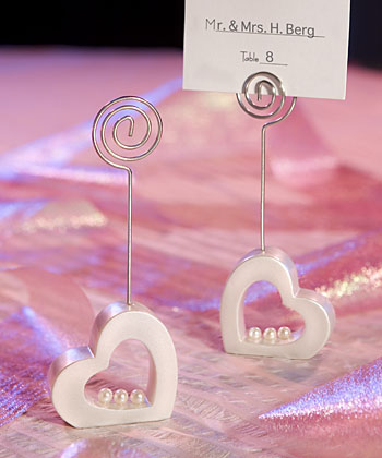 Heart Design Place Card Holders