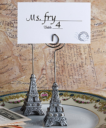 From Paris with Love Collection Eiffel Tower  place card holder favors