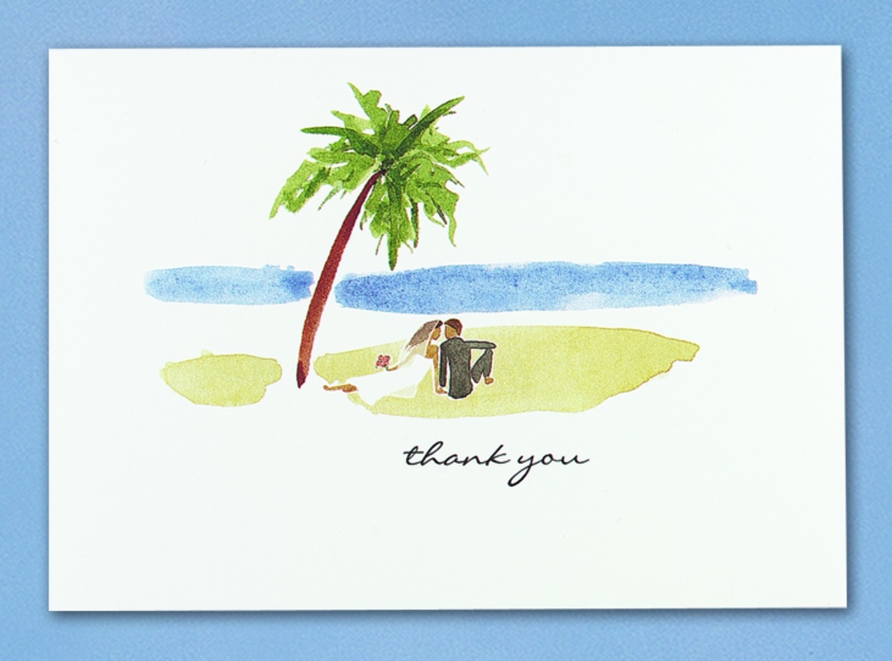 Paradise Thank You Cards