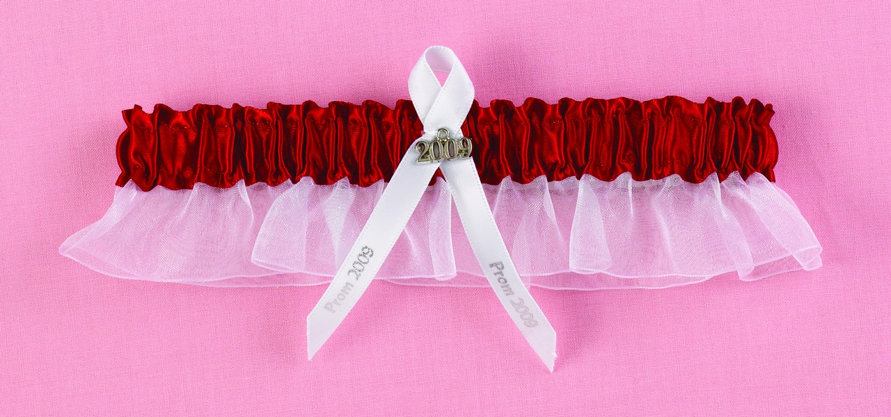 2012 Red Prom Garter