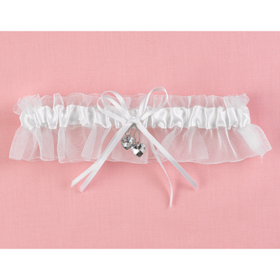 Hearts Desire White Garter