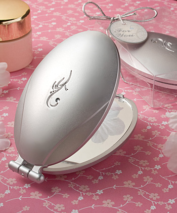<em>Classy Compacts Collection </em>flourish design  compact favors