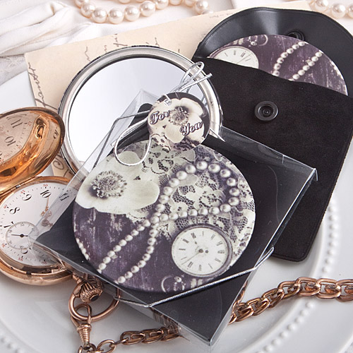 Vintage design pocket mirror