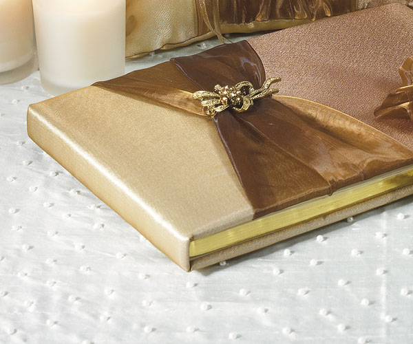 Bronze Elegance Traditional Guest Book