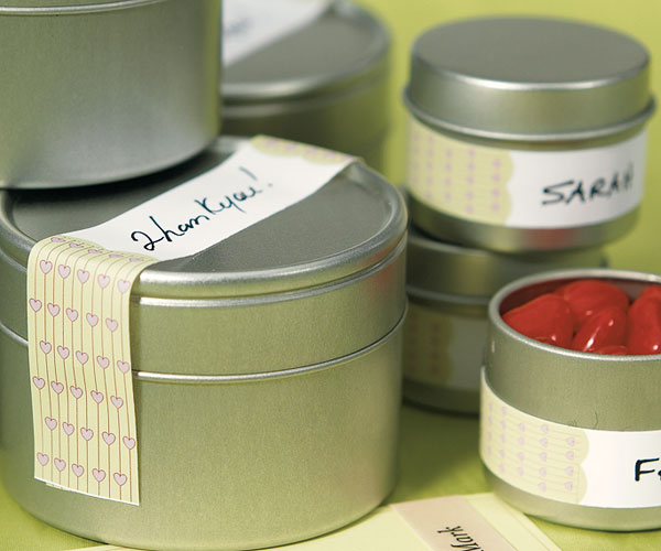 "String of Hearts" Paper Ribbon Stickers - Small