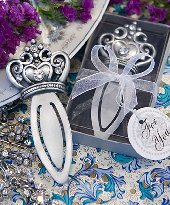 <em>Royal Favor  Collection</em> majestic crown design bookmark favors