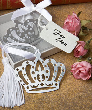 Crown design bookmark favors