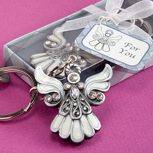 Angel design keychain favors