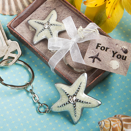 Starfish Design Key Chain Favors