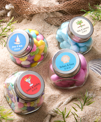 Personalized Glass Jar - Beach Theme
