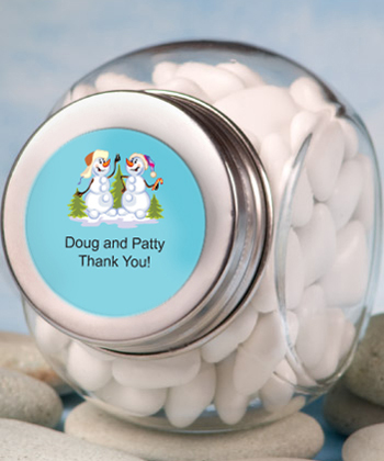 Personalized Glass Jar - Holiday Themed