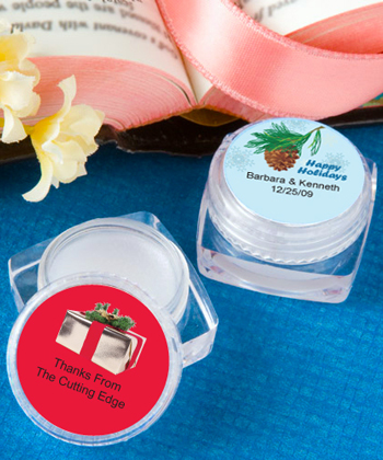 Personalized Lip Balm - Holiday Themed