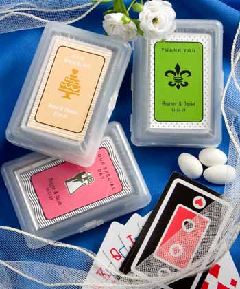 <em>Personalized Expressions</em> playing card favors