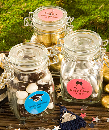 Personalized Expressions Collection Apothecary Jar Favors -Anniversary