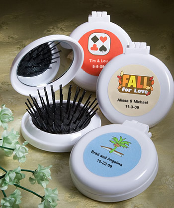 <em>Personalized Expressions Collection</em> brush/mirror  compact favors