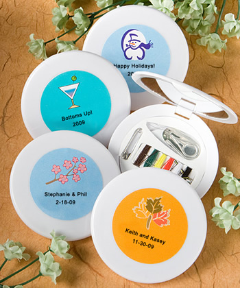 <em>Personalized Expressions Collection</em> sewing kit favors