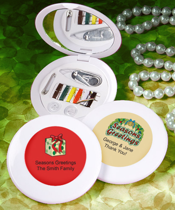 <em>Personalized Expressions Collection</em> sewing kit favors - Holiday