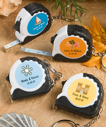 <em>Personalized  Expressions Collection</em> key chain/measuring tape favors